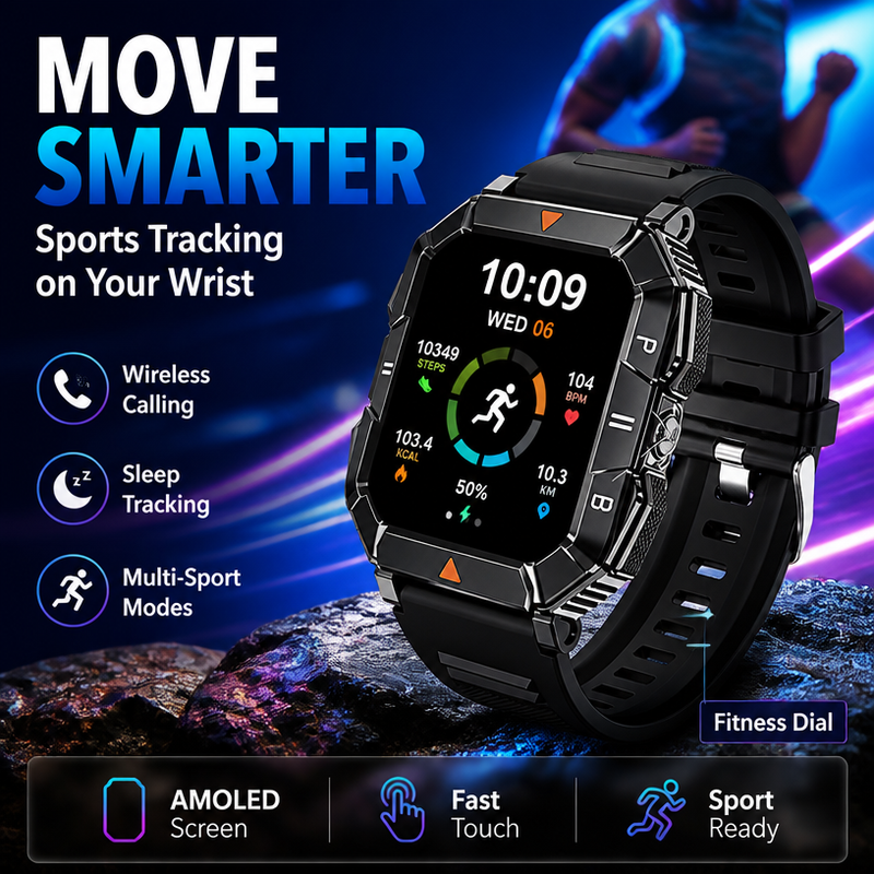 Heart Rate Gps Watch - 2026 New 1.83