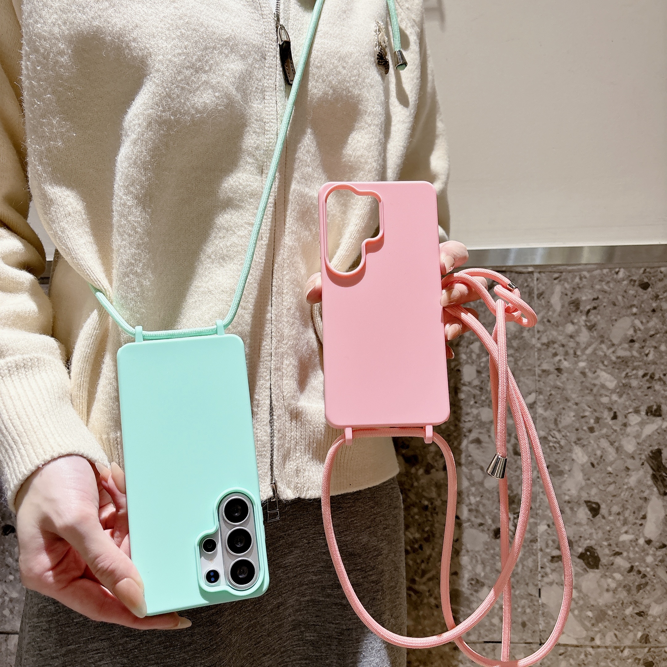 Samsung Galaxy Strap - Matte Silicone Case for Samsung Galaxy