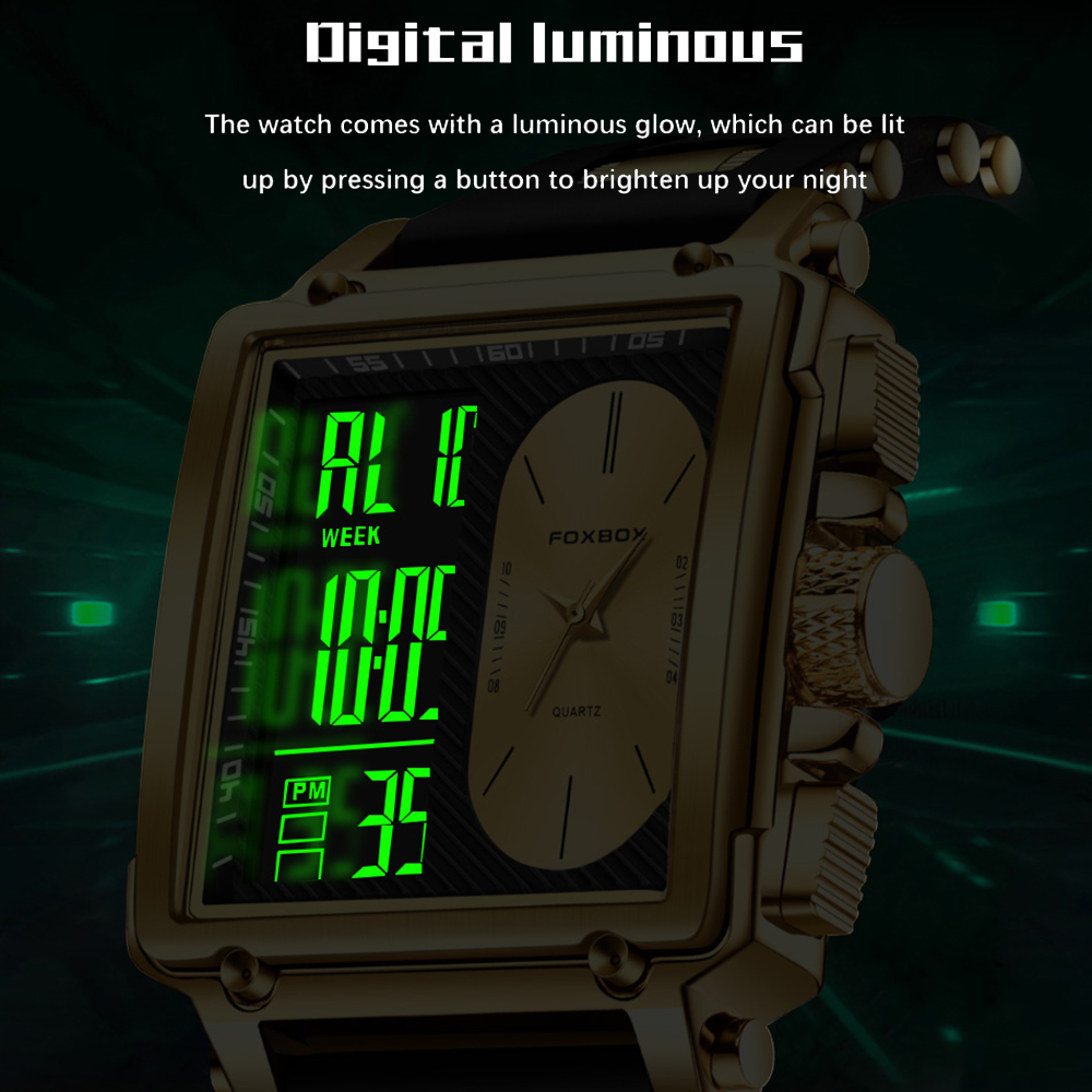 Smartwatch Digital Watches For Men - LIGE Top Original Square Digital Watch