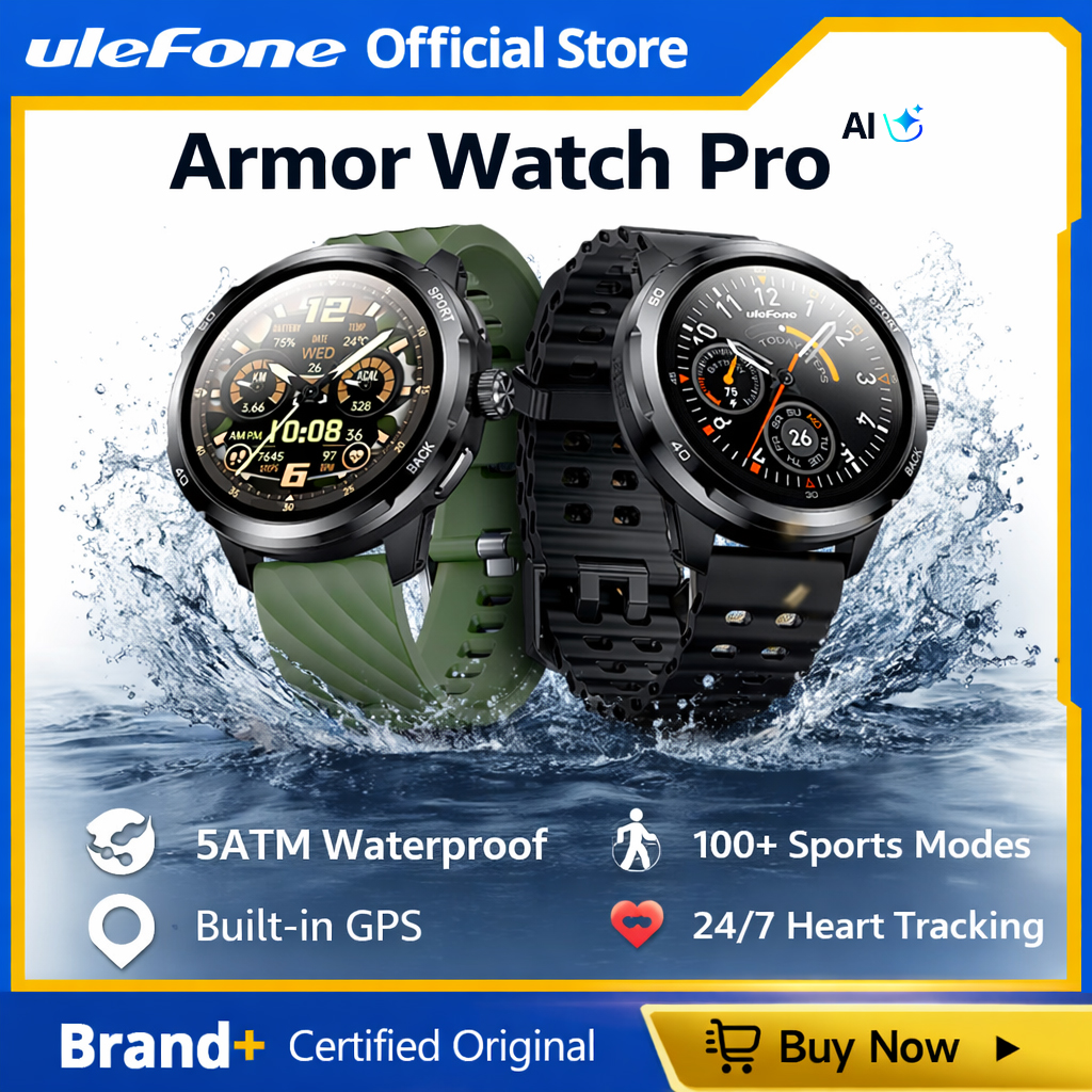 Heart Rate Gps Watch - Ulefone Armor Watch Pro Smartwatch 1.5
