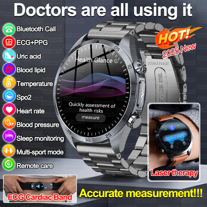 Smartwatch Online Watches For Men - 2025New Micro Physical Examination Blood Fats