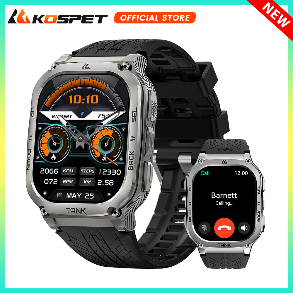 Smartwatch Digital Watches For Men - 2025 Original KOSPET TANK M3 Smart