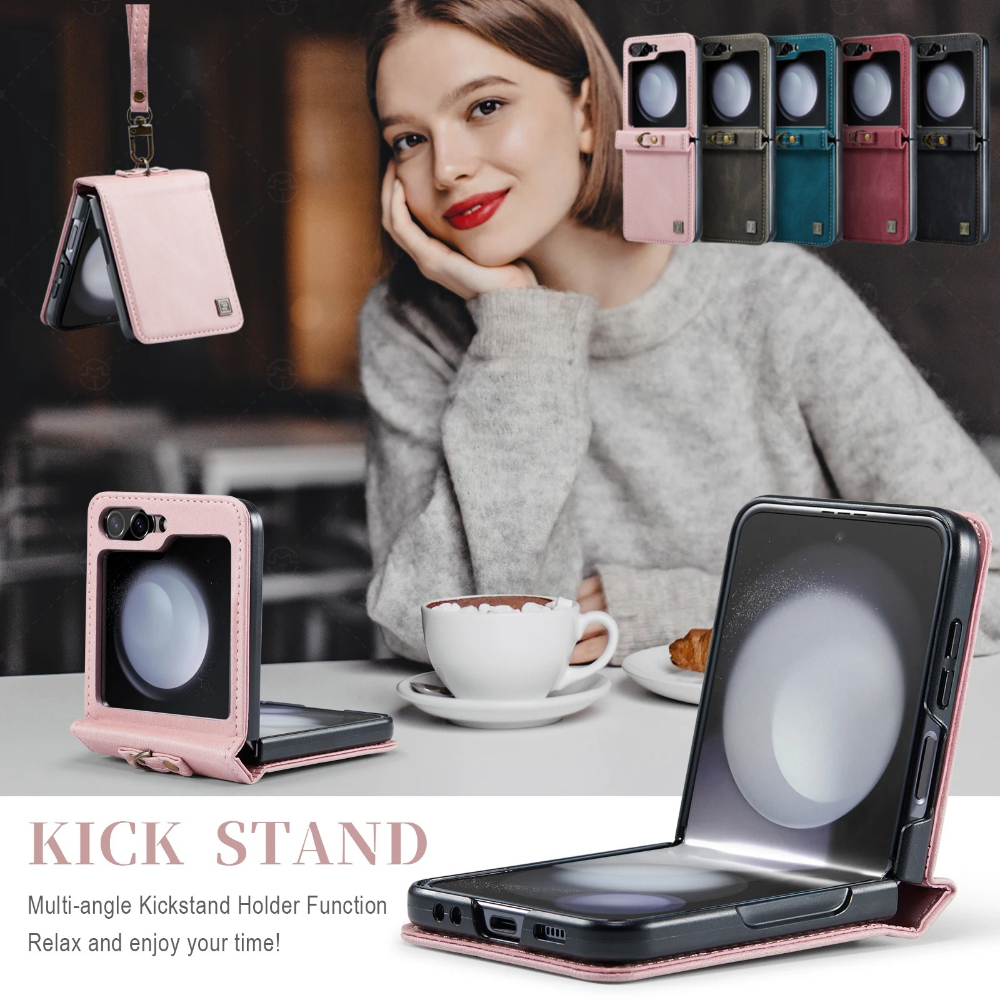 Samsung Galaxy Strap - Strap Leather Phone Case for Samsung