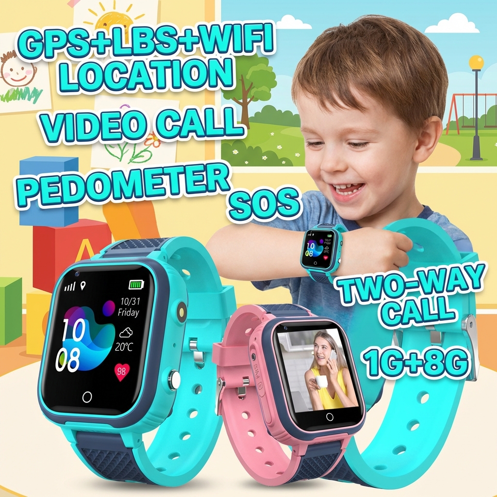 Smartwatch Watches Gift For Boys With Gps - Update Smart Watch Kids 4G GPS