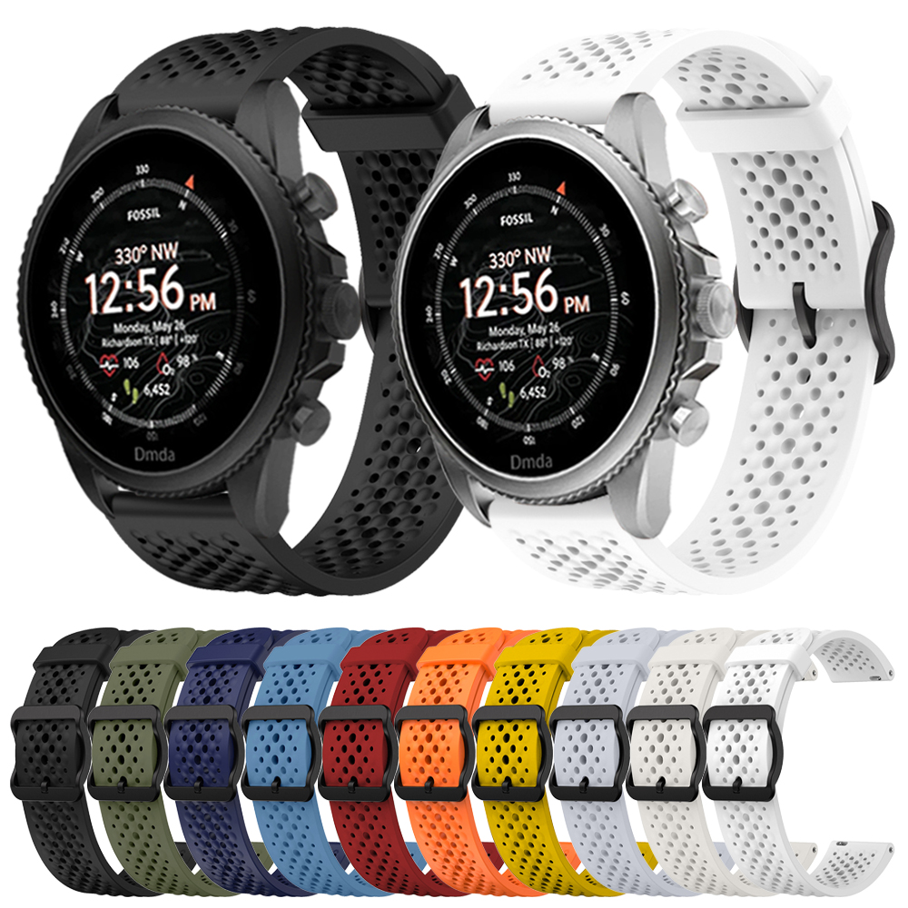 Fossil Watches Smartwatch Gen 6 - 22mm Watch Sports Silicone Strap For