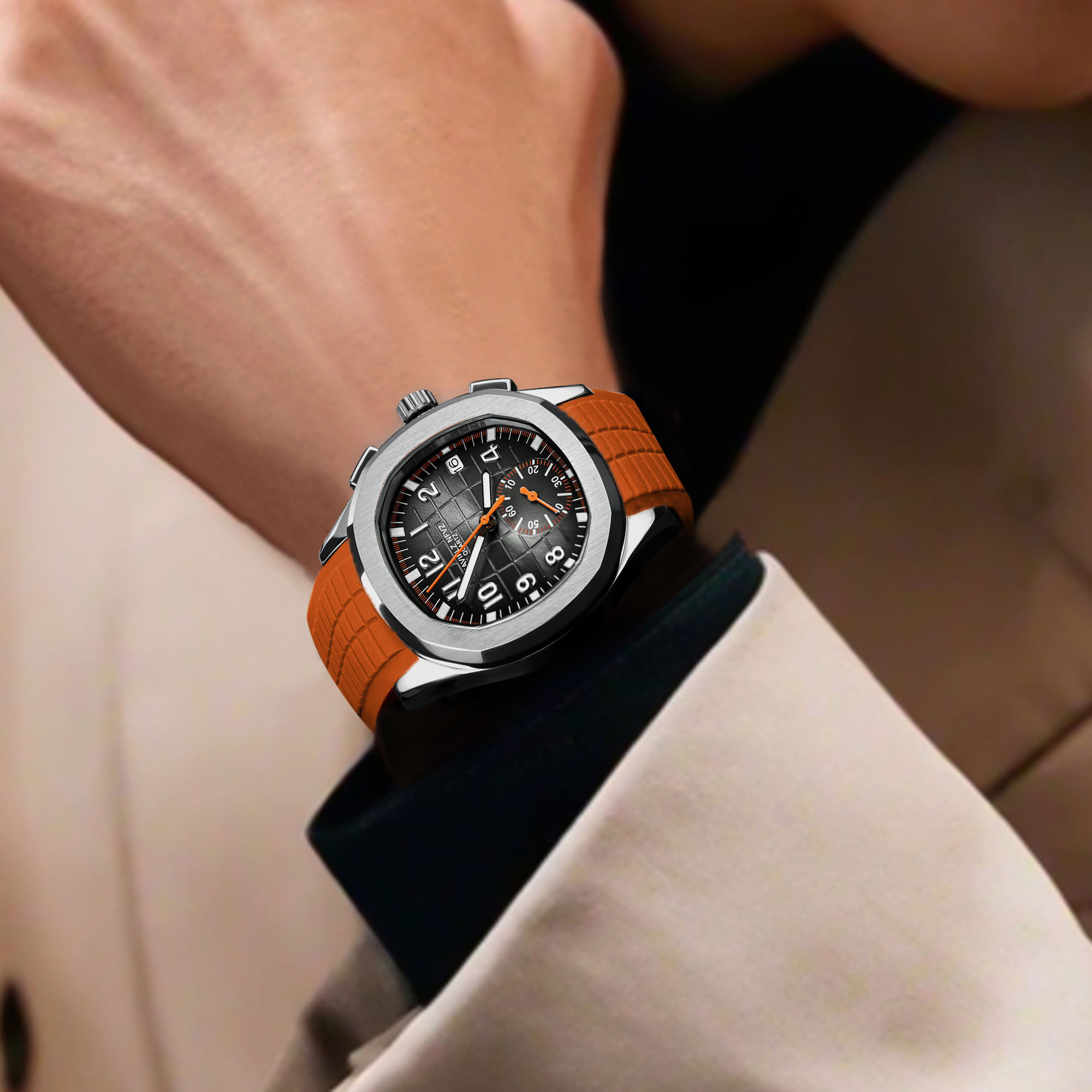 Smartwatch Digital Watches For Men - NAVIFLZ NFVZ Design New Luxury Mens