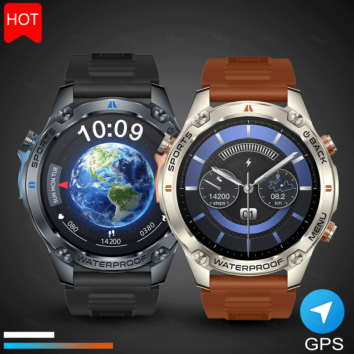 Watch Vs Smartwatch - NEW 2025 VWAR GPS Smartwatch 1.43
