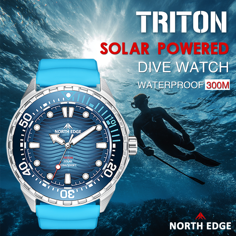 Smartwatch New Watches 2025 - NORTH EDGE 2025 New TRITON Solar