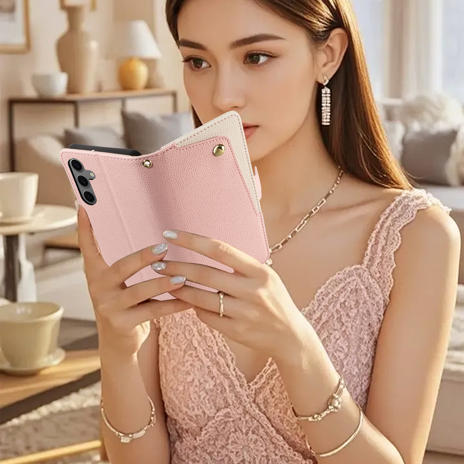 Makeup Mirror Strap Bag Cards  - Samsung Galaxy Strap ulasan dan harga