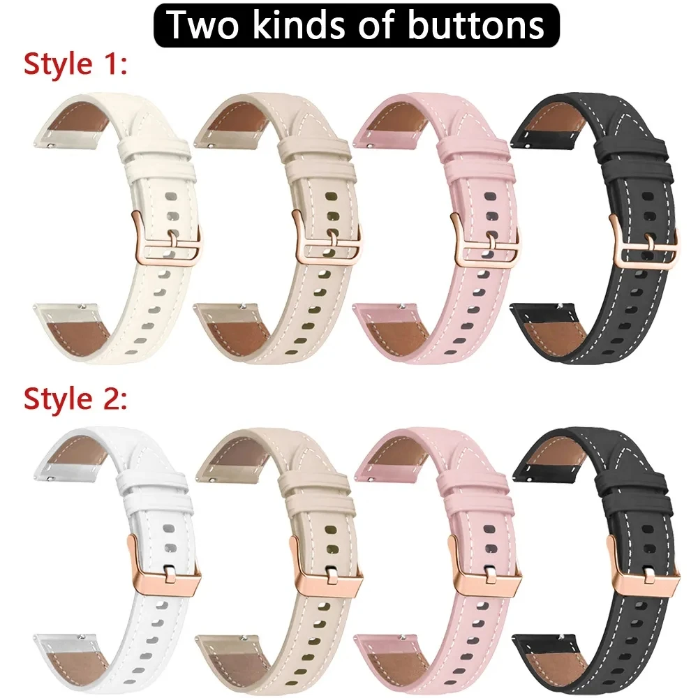 Women Girl Leather Band 20mm F - Smartwatch Trending Watches For Women ulasan dan harga