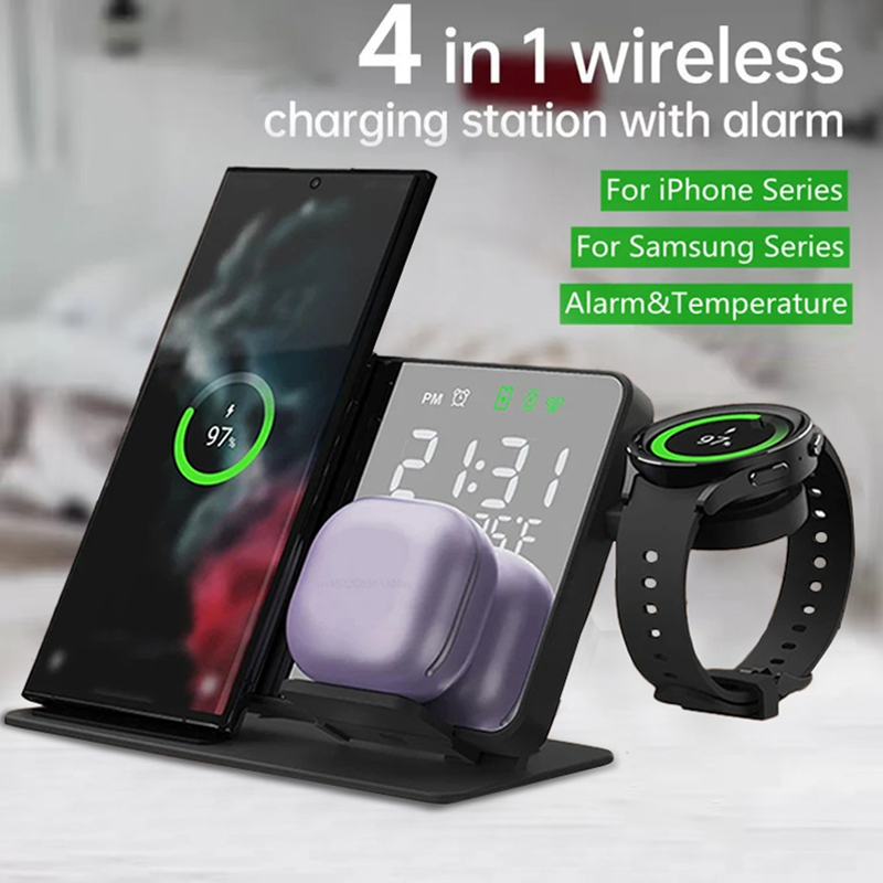 Wireless Charger Alarm Clock S - Watches Smartwatch Samsung ulasan dan harga
