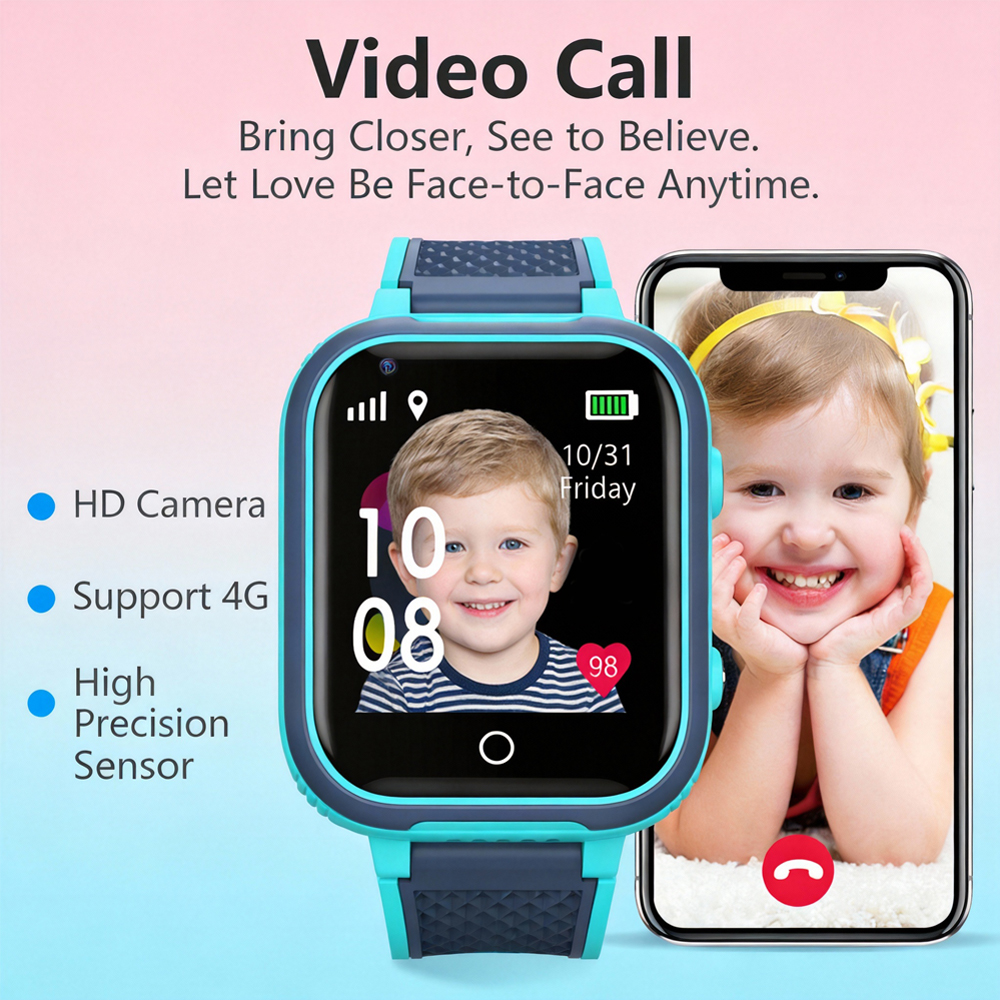 New Smart Watch Kids 4G GPS Tr - Smartwatch Watches Gift For Boys With Gps ulasan dan harga