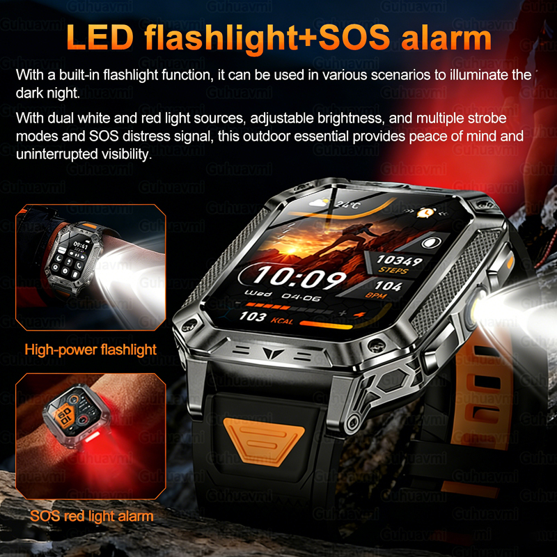 New 1500mAh Military Outdoor S - Heart Rate Gps Watch ulasan dan harga