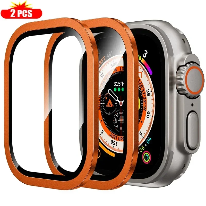 2PCS Titanium Metal Frame for  - Smartwatch Apple Watches For Men ulasan dan harga