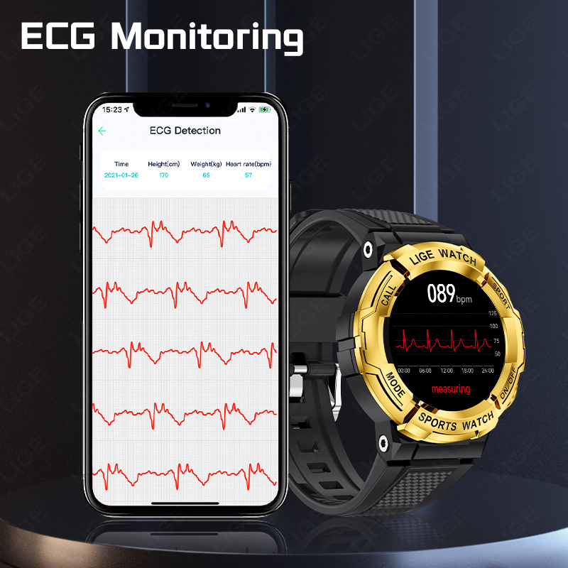 LIGE Men's Smart Watch Health  - Smartwatch Watches For Sale ulasan dan harga