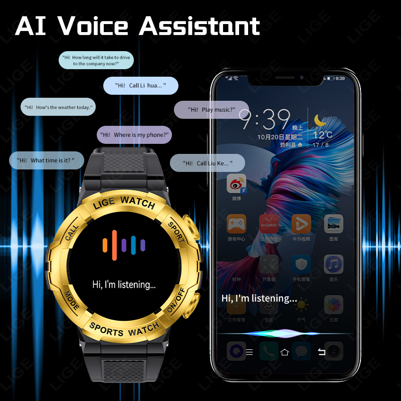 LIGE Men's Smart Watch Health  - Smartwatch Watches For Sale ulasan dan harga