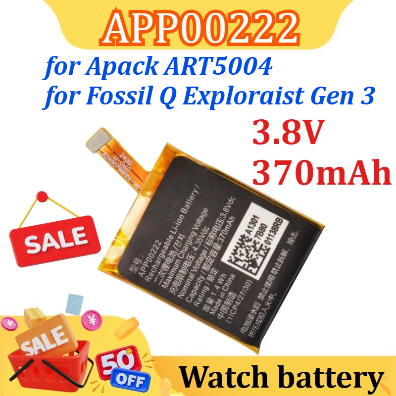 3.8V 370mAh APP00222 Replaceme - Fossil Watches Smartwatch Gen 3 ulasan dan harga