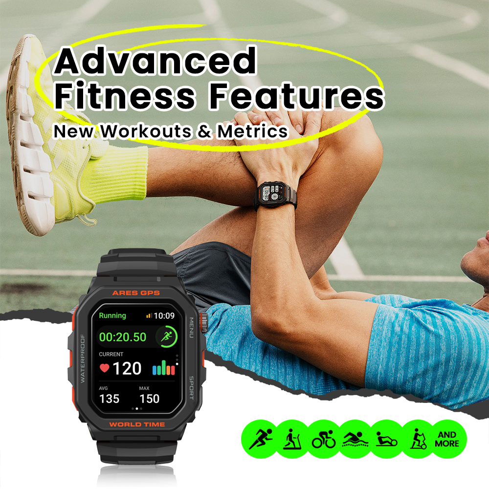 New Zeblaze Ares GPS Smart Wat - Watch Iwo ulasan dan harga