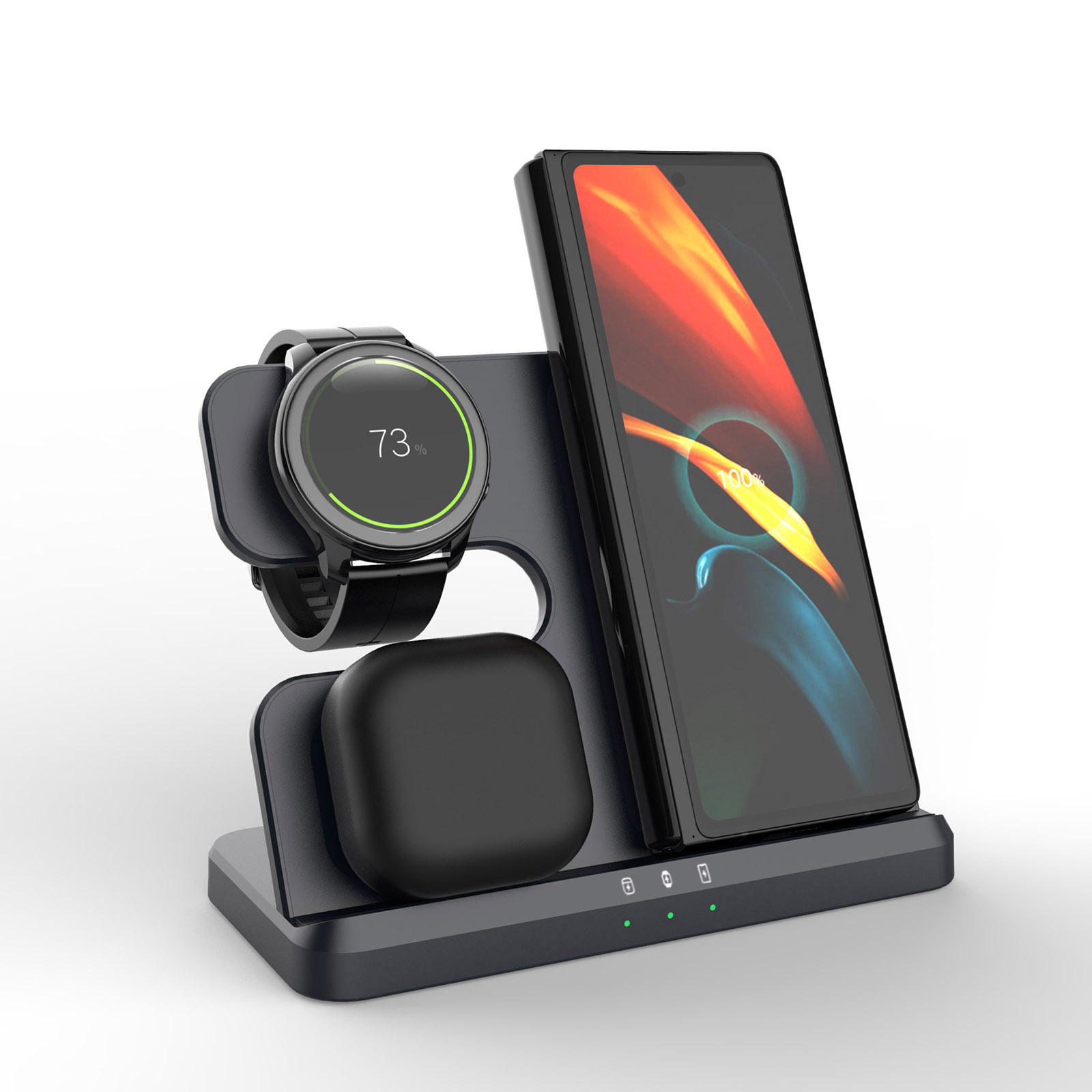 Wireless Charger 3 In 1 Stand  - Watches Smartwatch Samsung ulasan dan harga