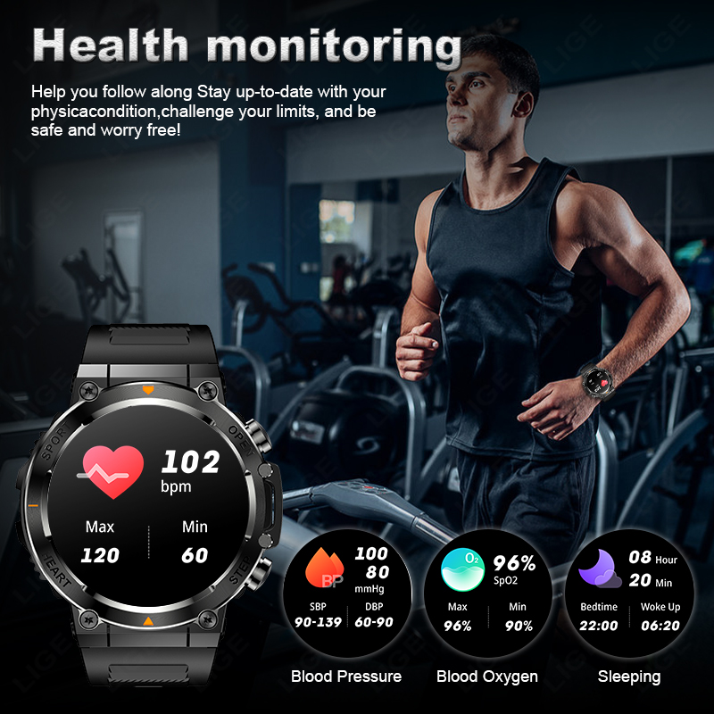 LIGE 2026 Smart Watches Heart  - Smartwatch Watches For Sale ulasan dan harga