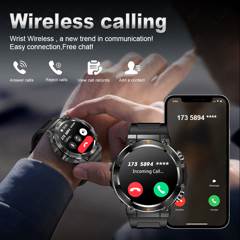 LIGE 2026 Smart Watches Heart  - Smartwatch Watches For Sale ulasan dan harga