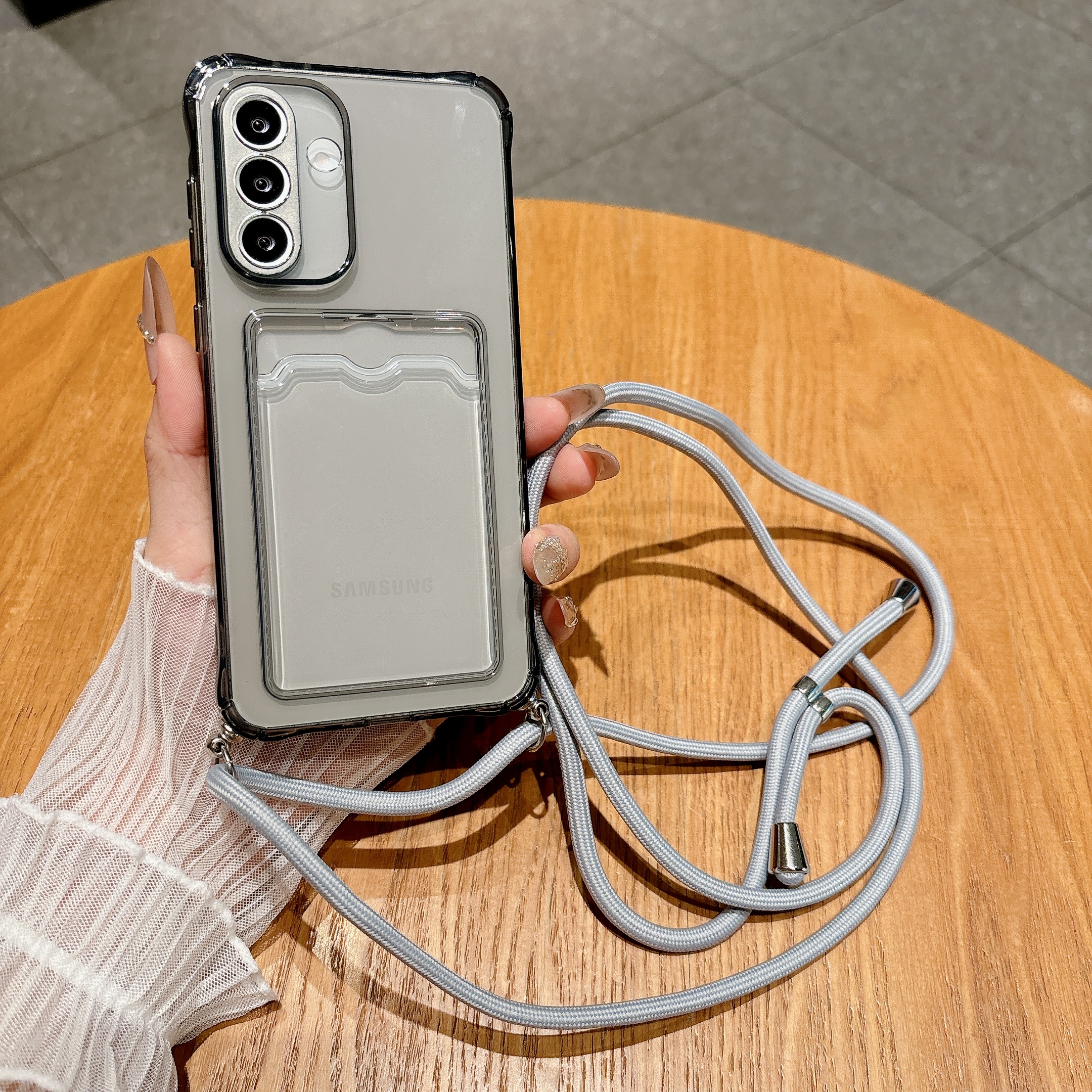 Light Gray Crossbody Strap Car - Samsung Galaxy Strap ulasan dan harga