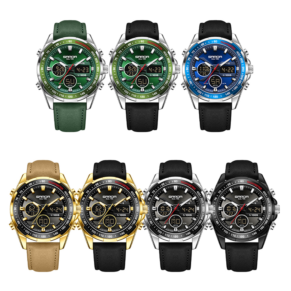 SANDA Luxury Chronograph Men W - Smartwatch Digital Watches For Men ulasan dan harga