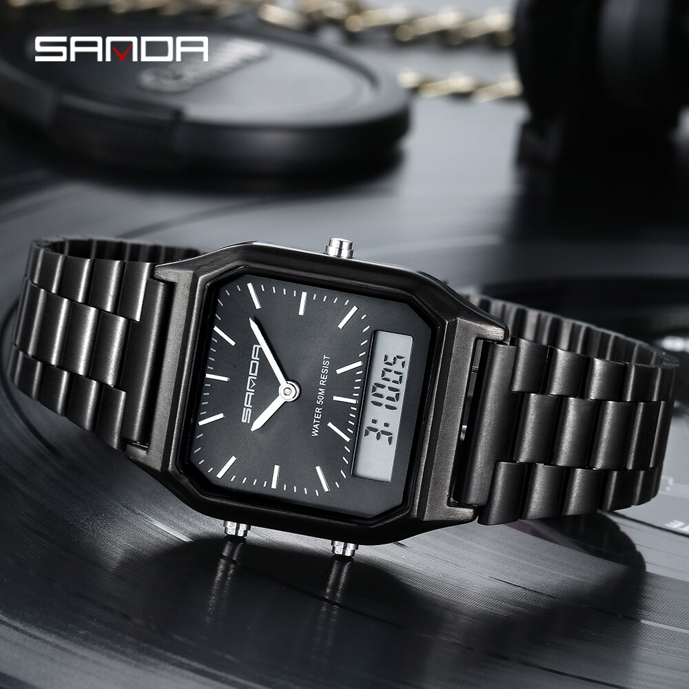 SANDA Luxury Mens G Style Watc - Casio Watches Smartwatch ulasan dan harga
