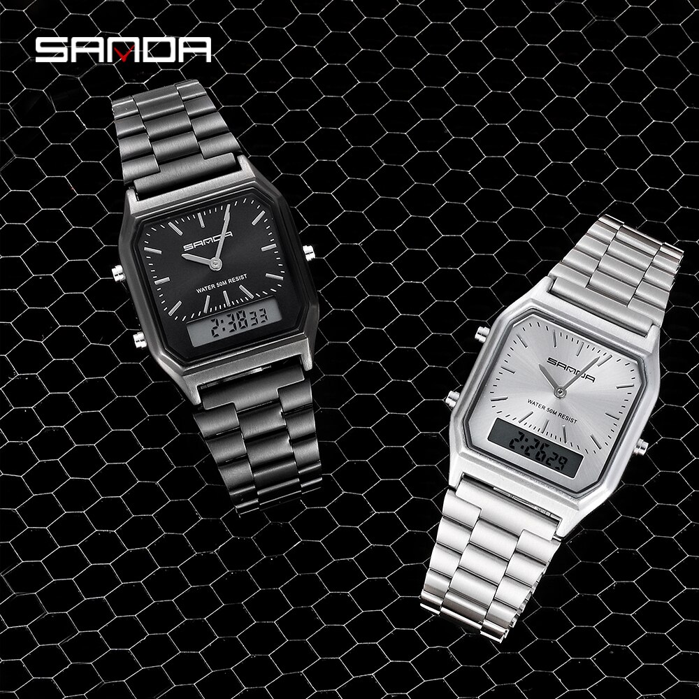 SANDA Luxury Mens G Style Watc - Casio Watches Smartwatch ulasan dan harga