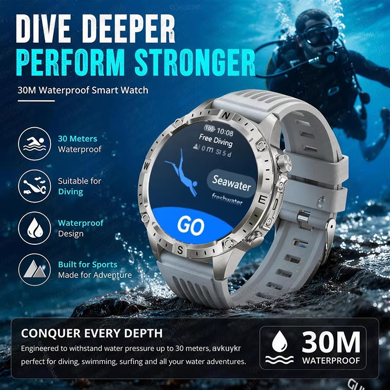 2026New Outdoor Military GPS N - Heart Rate Gps Watch ulasan dan harga