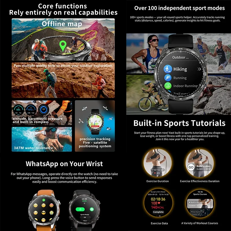 2026 New Men Smart Watch with  - Heart Rate Gps Watch ulasan dan harga