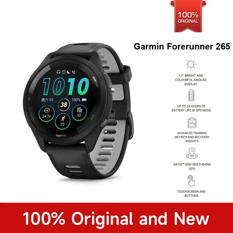 Garmin Forerunner 265 Sports W - Heart Rate Gps Watch ulasan dan harga