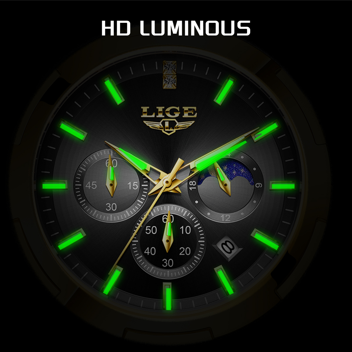 LIGE Top Brand Luxury Watch Wo - Smartwatch Luxury Watches For Women ulasan dan harga