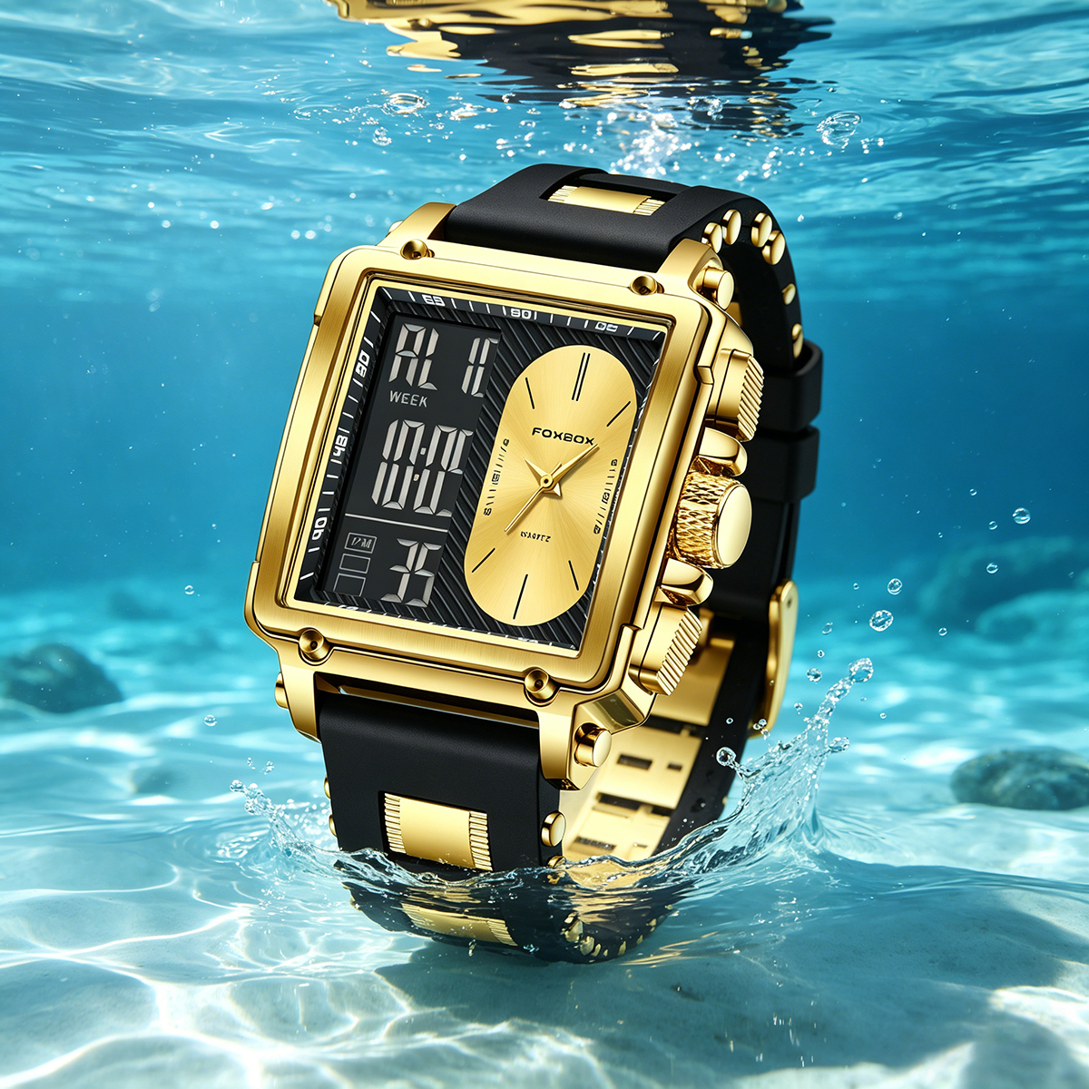 LIGE Top Original Square Digit - Smartwatch Digital Watches For Men ulasan dan harga