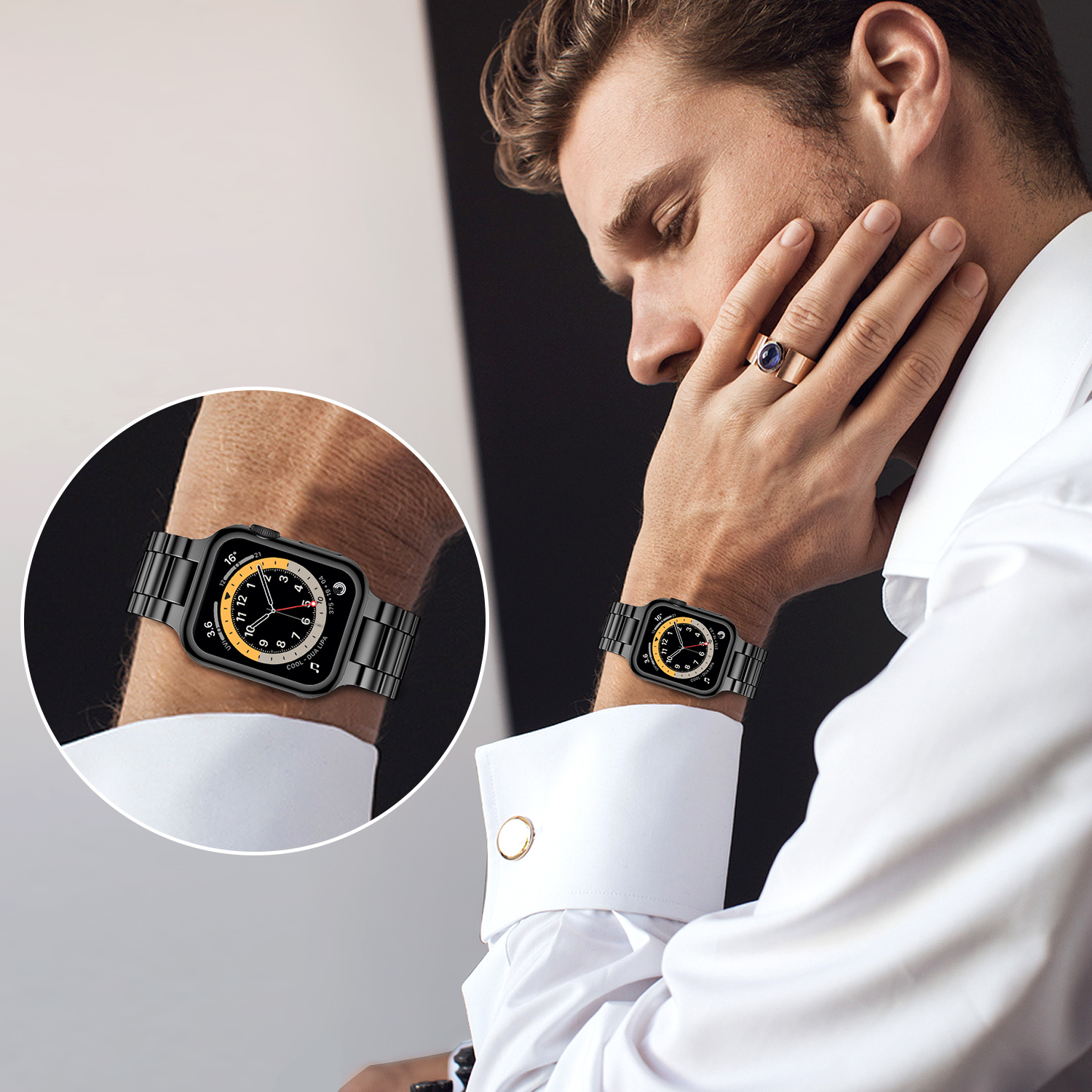 Stainless Steel Strap For Appl - Smartwatch Luxury Watches For Women ulasan dan harga