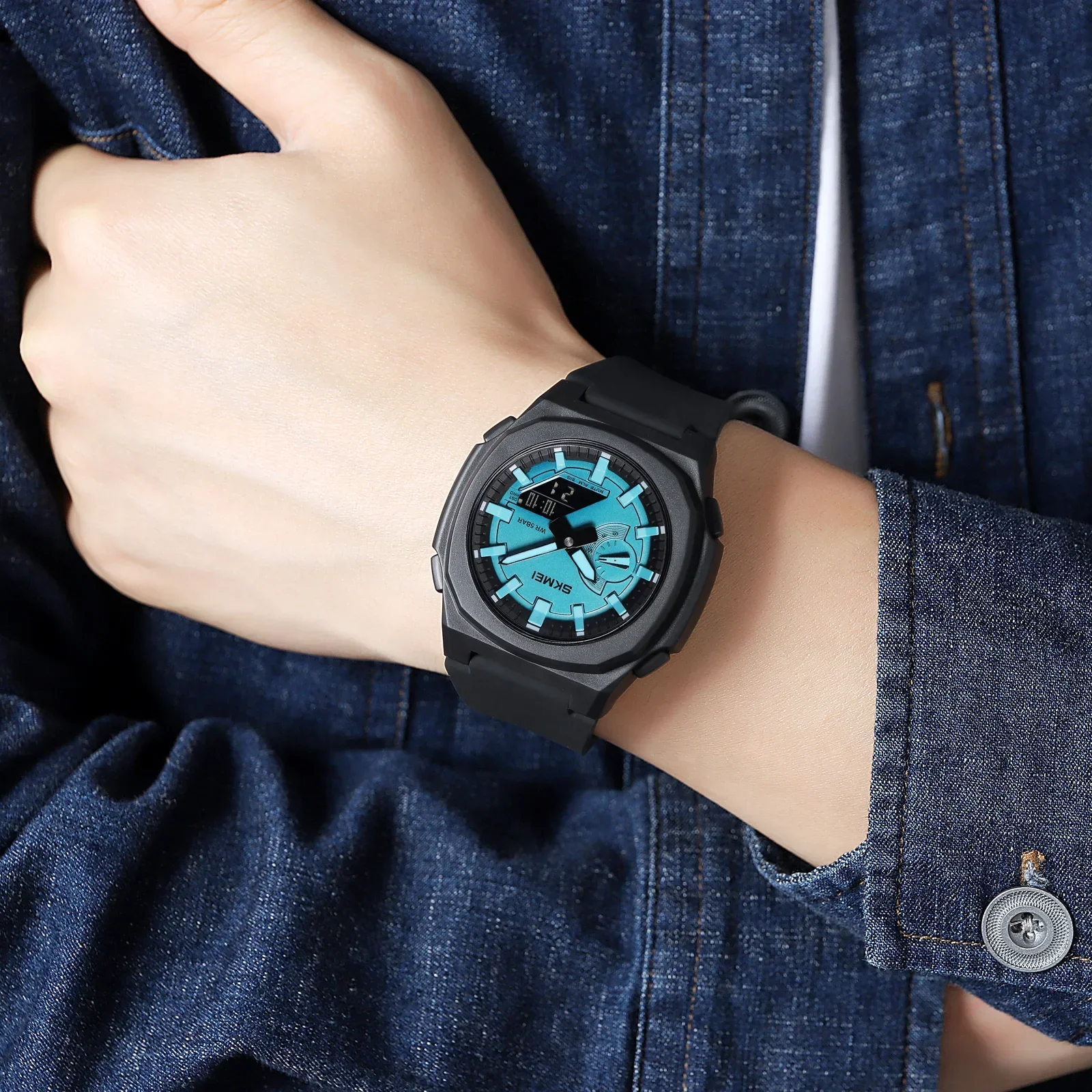SKMEI Men Countdown Chrono Wri - Casio Watches Smartwatch ulasan dan harga