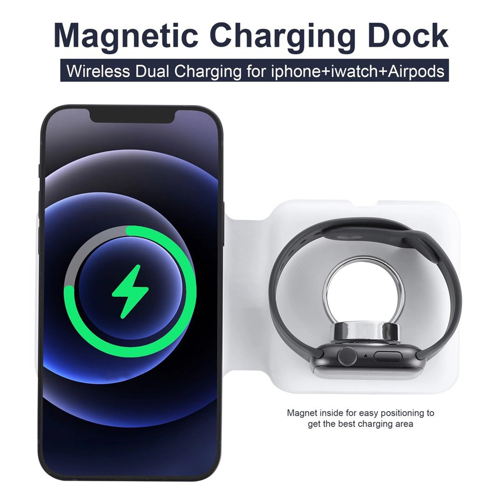 2IN1 Magnetic Wireless Charger - Xwatch Smartwatch ulasan dan harga