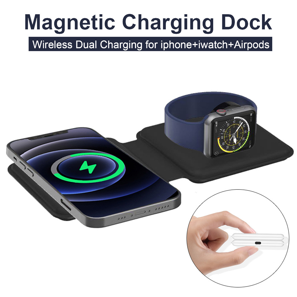 2IN1 Magnetic Wireless Charger - Xwatch Smartwatch ulasan dan harga