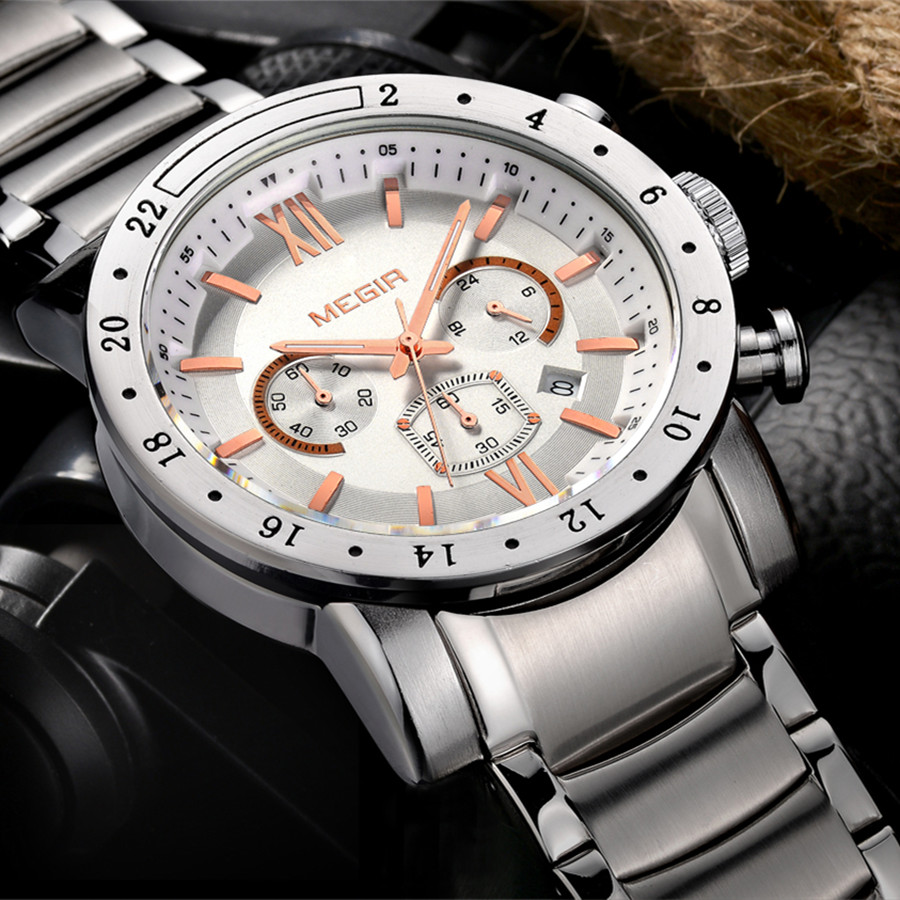 MEGIR Stainless Steel Casual W - Smartwatch Digital Watches For Men ulasan dan harga