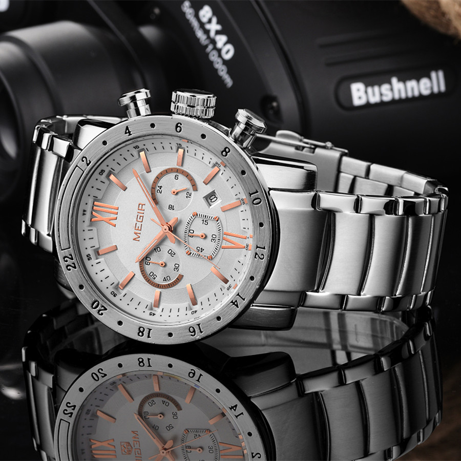 MEGIR Stainless Steel Casual W - Smartwatch Digital Watches For Men ulasan dan harga
