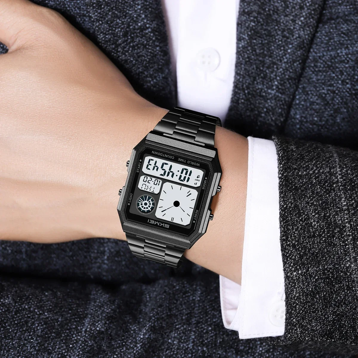 SKMEI 2353 Stainless Steel Str - Casio Watches Smartwatch ulasan dan harga