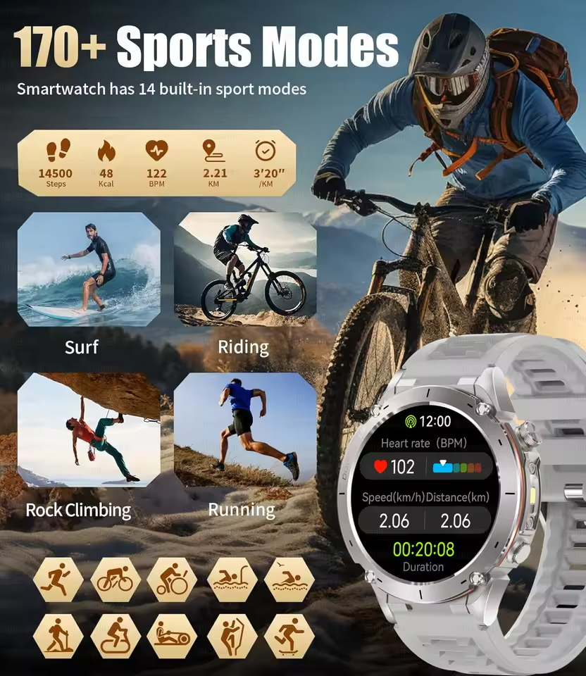 New Outdoors T-Rex 3 Military  - Heart Rate Gps Watch ulasan dan harga