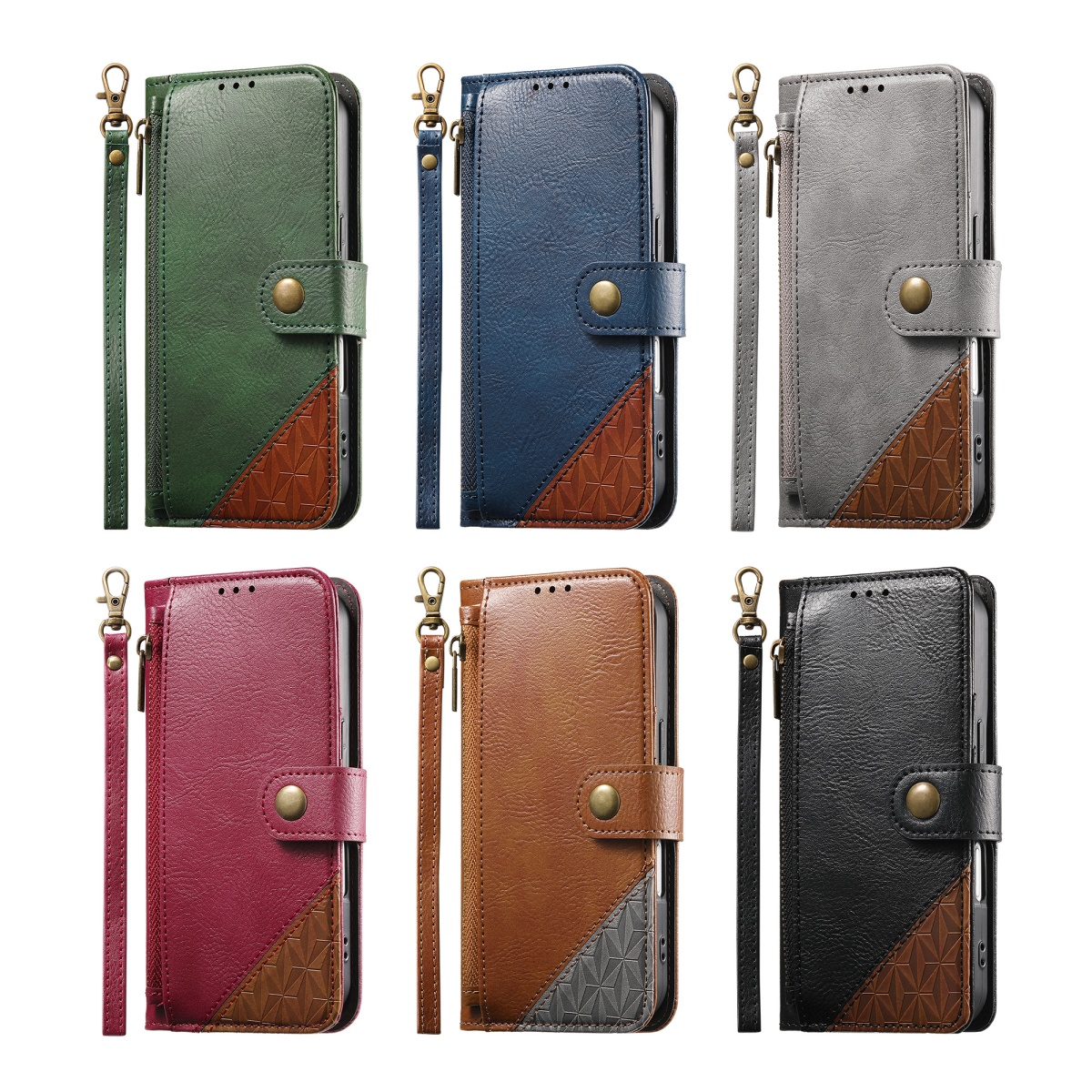 PU Leather Zipper Wrist Strap  - Samsung Galaxy Strap ulasan dan harga