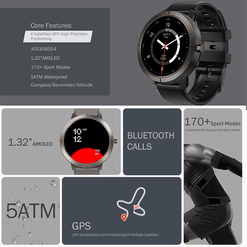 2026 GPS Smart Watch AMOLED 1. - Heart Rate Gps Watch ulasan dan harga