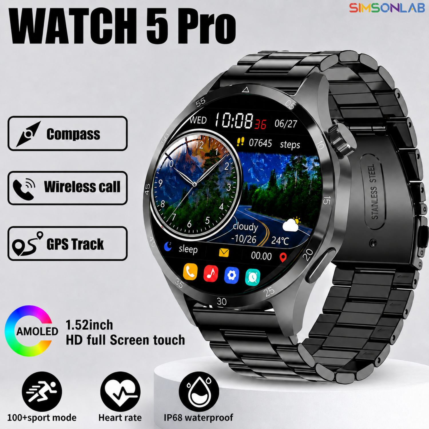 2026 New Smart Watch Men AMOLE - Smartwatch Online Watches For Men ulasan dan harga