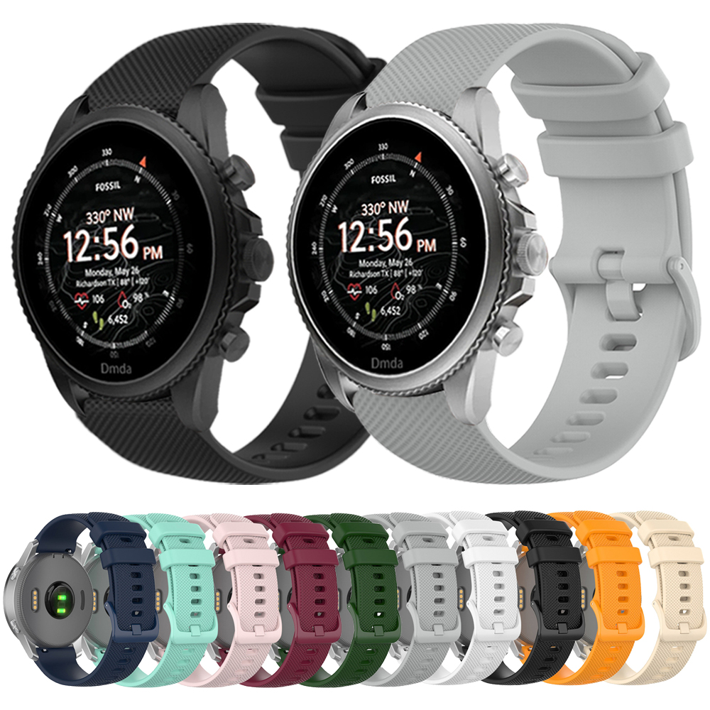 22mm 20mm Silicone Strap For F - Fossil Watches Smartwatch Gen 6 ulasan dan harga