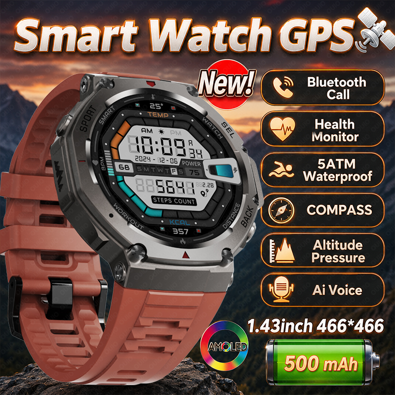 2026 New Military DM58 GPS Sma - Heart Rate Gps Watch ulasan dan harga