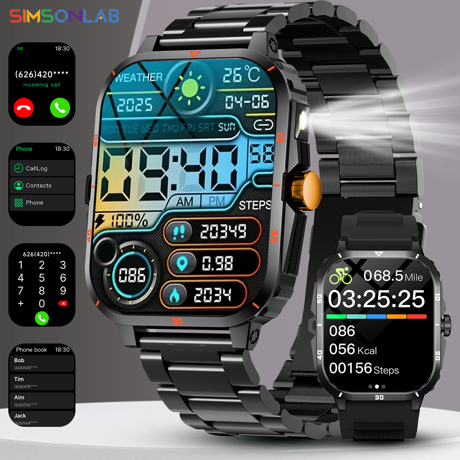 2025 NEW Military Smartwatch 2 - Smartwatch New Watches 2025 ulasan dan harga