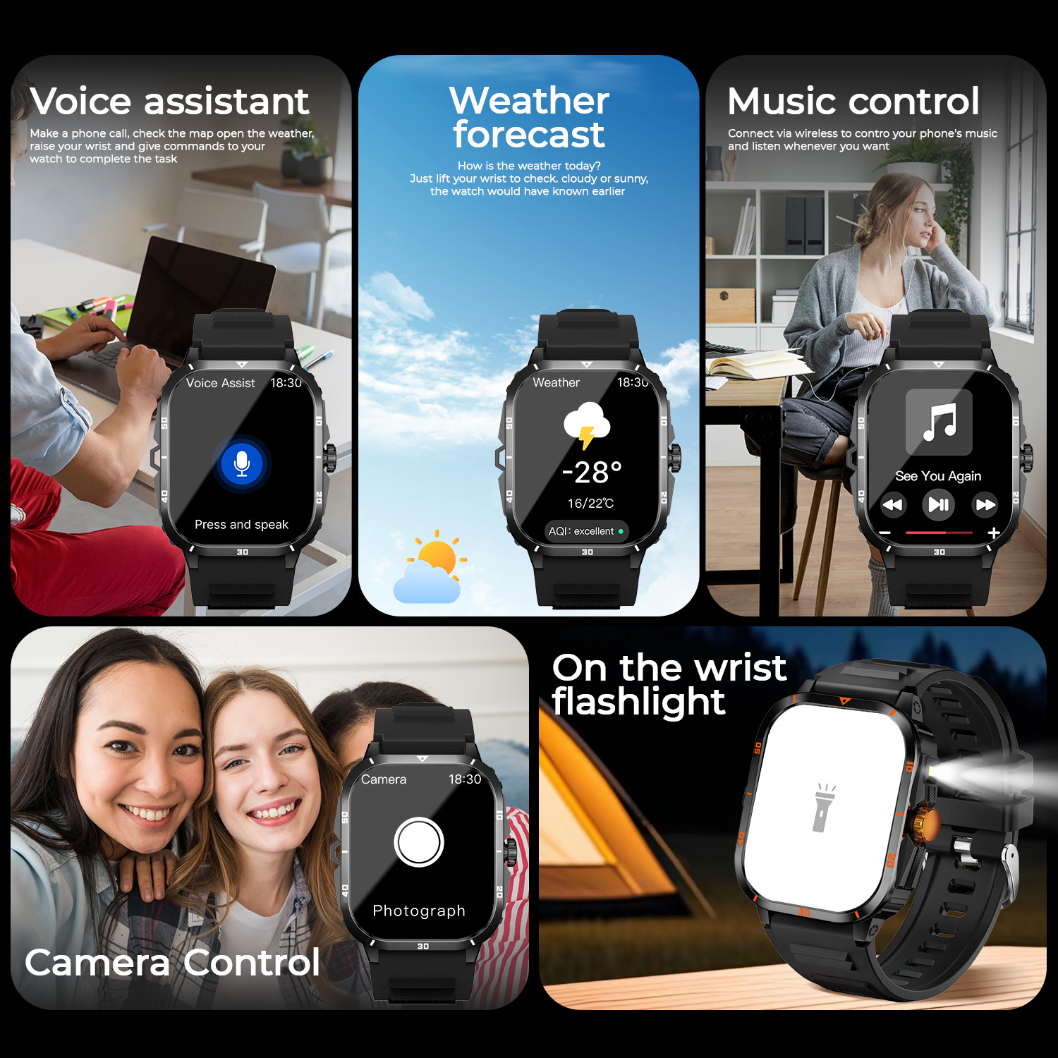 2025 NEW Military Smartwatch 2 - Smartwatch New Watches 2025 ulasan dan harga