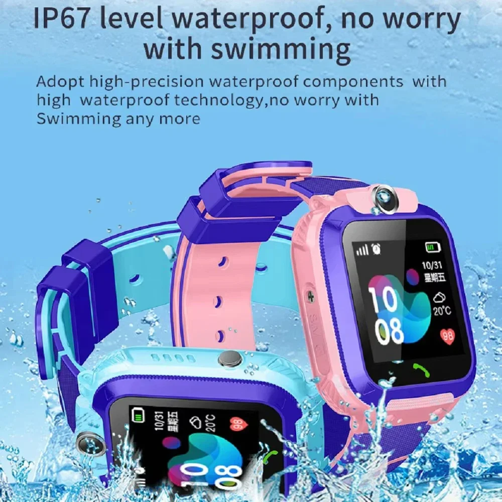 Lenovo Q12 Children's Smart Wa - Smartwatch Watches Gift For Boys With Gps ulasan dan harga